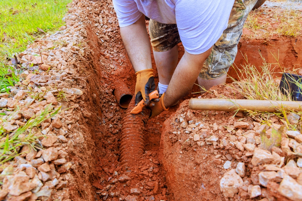 As result of damage, an underground storm sewer pipe is in capable of collecting rainwater is in need of replacement.