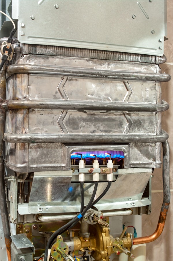 open gas water heater